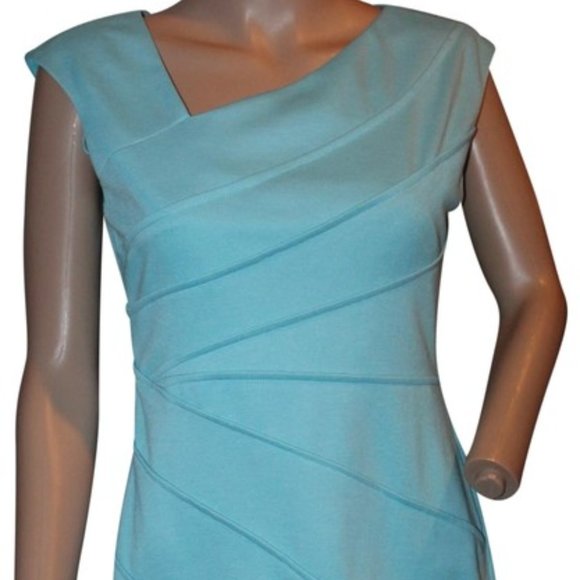 LONDON TIMES Sea Breeze Aqua dress 4 - Picture 1 of 8